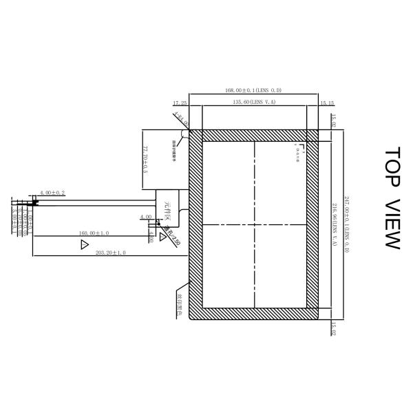 10.1 Inch Glass+Glass Projected Capacitive Touch Panel with I2C Interface for POS Machines