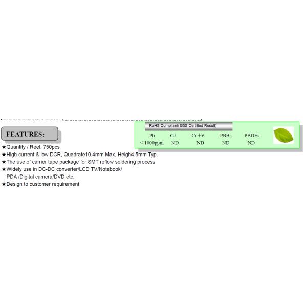 Индуктор NS101455R6NNA силы обломока микроволны NS10145 4.45A 5.6uh