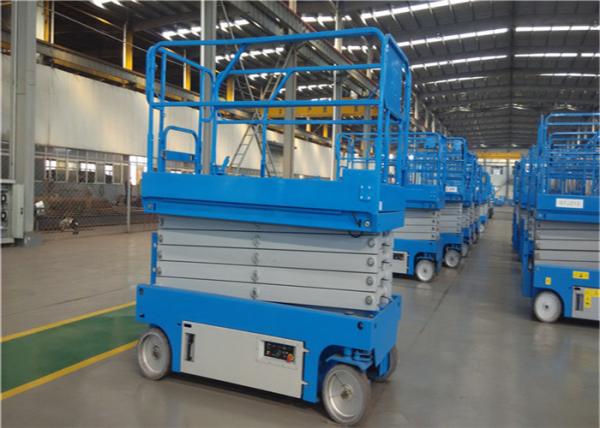 Industrial Outdoor Scissor Lift Low Noise Zero Radius Turning System Easy Maintaining