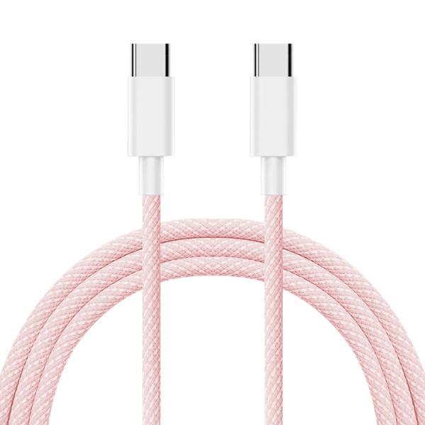Fast Charging Braided Type C USB C Data Cables 1M 2M 3M 60W PD Charger Cable