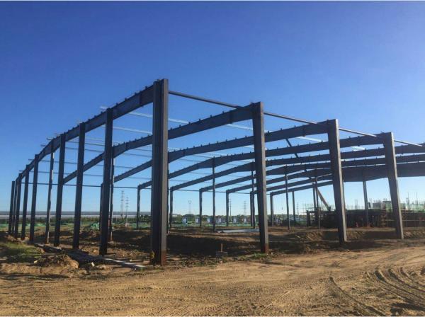 Prefab Steel Structure Warehouse with 50-Year Lifespan Q235B Q355B
