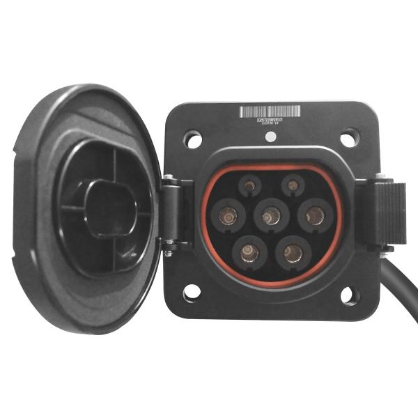 Outdoor 125A EV Charging Sockets GB/T Copper Alloy Pins
