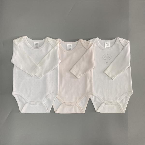 Button Closure Summer Baby Short Sleeve Cotton Kids Suit 3 Pcs Newborn Cloths With OEM
