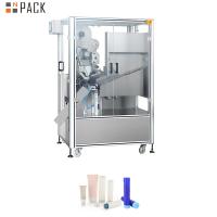 Máquina etiquetadora de tubos redondos de aluminio para crema facial cosmética Npack, máquina etiquetadora de tubos blandos de plástico