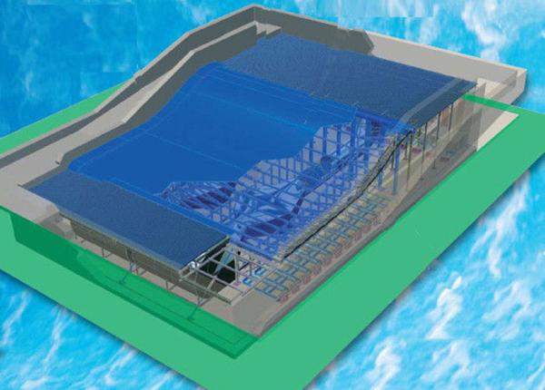 Passeio exterior da água de Flowrider do jogo do Aqua para o esporte surfando Skateboarding