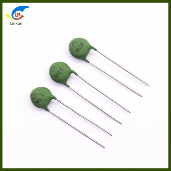 Diâmetro 8 mm Série PTC Tipo de termistor MZ8 120°C 100~300 Ohms (150R±30)