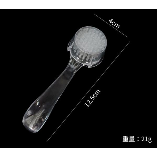 Retirer la poussière du maquillage brosse de lavage manucure plastique professionnel de l' art des ongles brosse de nettoyage de la poussière avec casquette tête ronde