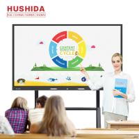 86 da educação interativa de Whiteboard IR do tela táctil da polegada 4K UHD placa esperta