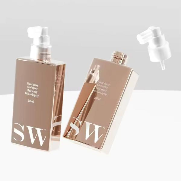 Square Cosmetic PET Bottle Seal Empty Cosmetic Spray Bottles