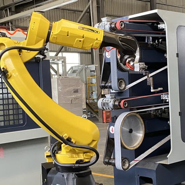 Machine de meulage et de polissage en métal en alliage d'acier inoxydable, d'aluminium et de zinc - Équipement de finition polyvalent