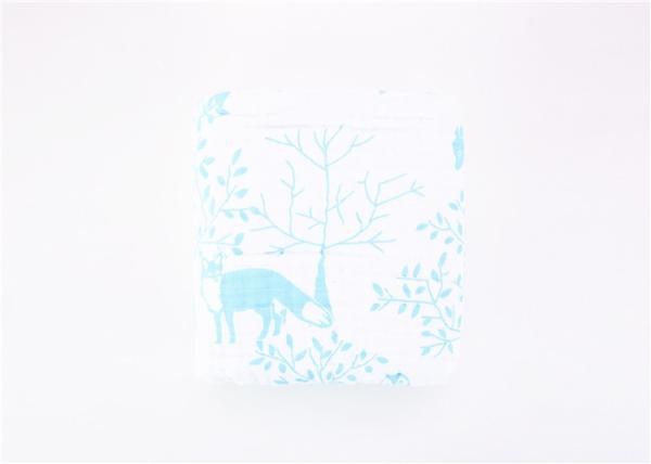 Organic Extra Soft Baby Blankets Four Breathable Layers 120X120cm Eco Friendly
