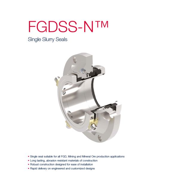 EPR FFKM Slurry Pump Mechanical Seal AESSEAL FGDSS Aes Mechanical Seals