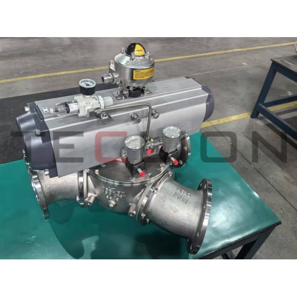 316L Material Powder Conveying Ball Pneumatic Diverter Valve