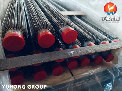 15mm Longitudinal Finned Copper Pipe Embedded Fin Tube SS304 Stainless Steel ASTM A213