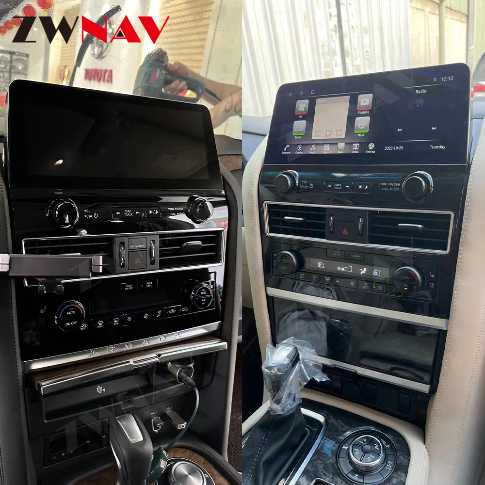 Автомобильный радиоприемник Android 10 12,3 6G 128G для Nissan Armada Patrol Royale SL Y62 QX80 QX56