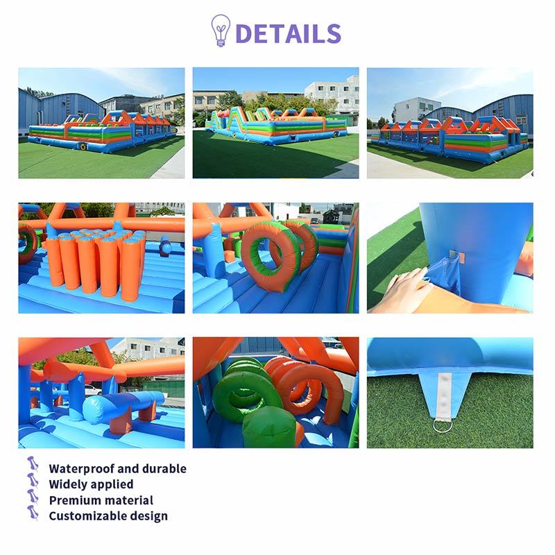 Commercial Giant Inflatable Obstacle Course Playground Park Kids Outdoor Party Rental Combo