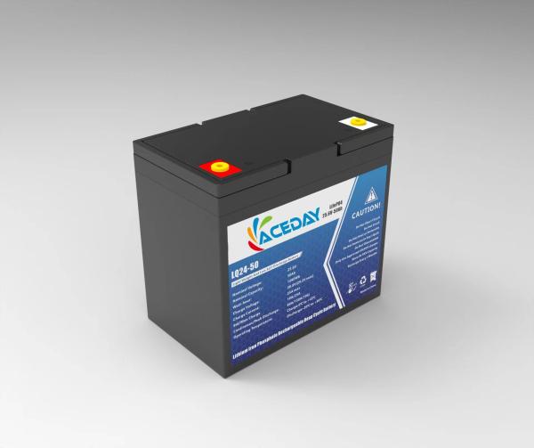 24v 50h Lifepo4 Bateria recarregável de alta capacidade durável