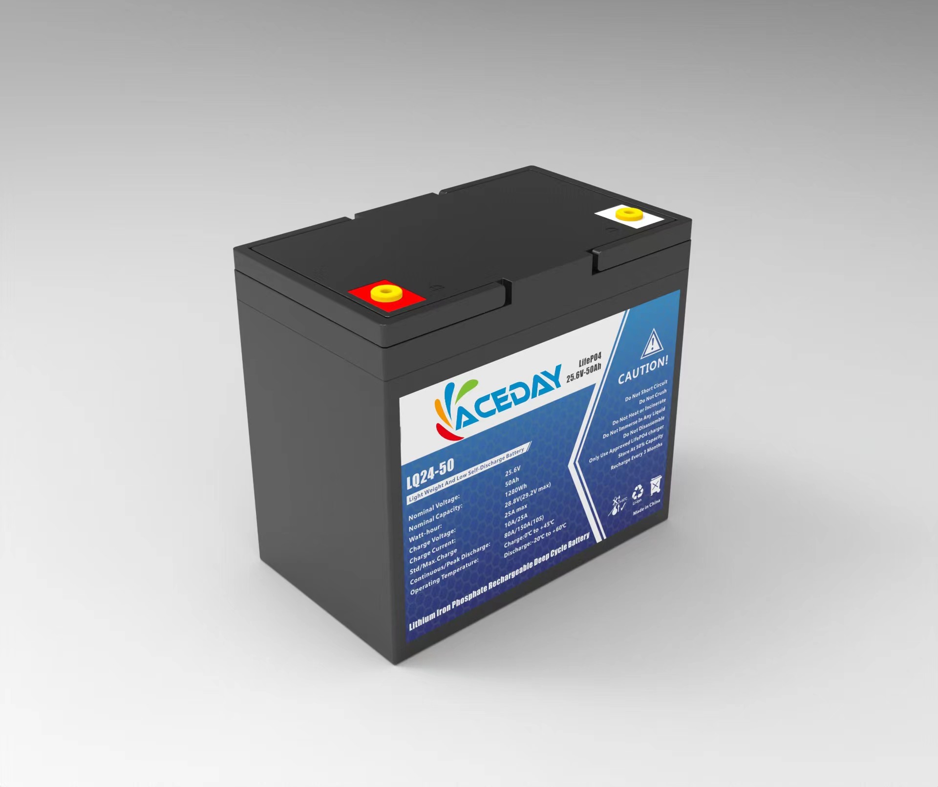 24v 50h Lifepo4 перезаряжаемая батарея ACEday