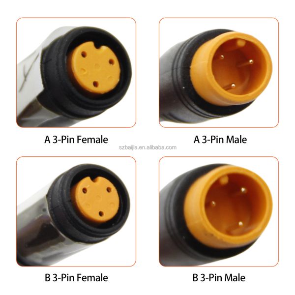 Easy Installation Electric Scooter Accessories Male Female/ Male-Male/ Female Female Plug