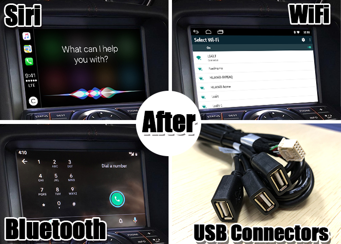 Подъем экрана беспроводного интерфейса андроида Яблока CarPlay автоматического первоначальный для Infiniti FX q QX