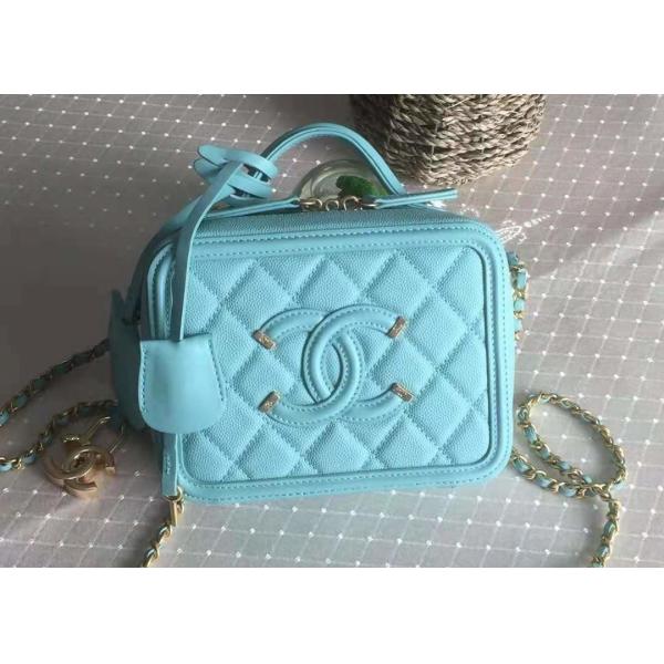 Caviar Skin Womens Luxury Handbag , 17cm Cowhide Shoulder Bag