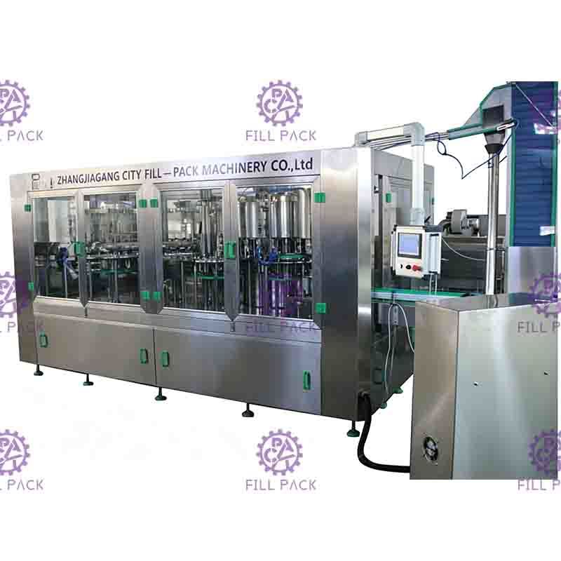 10000BPH 330ml Mango Juice Bottle Packing Machine 4 Spraying Position
