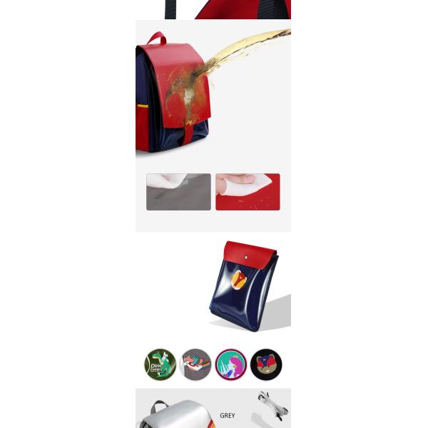 Nohoo new design school bag PU PVC Polyester double shoulder bag student children school bags