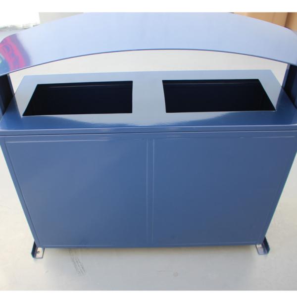 Recycling Outdoor Commercial Trash Cans Mild Steel Material OEM
