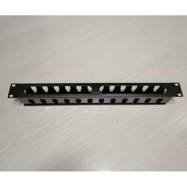Metal Fiber Optica Cable Management Patch Panel 1U 19 Inch Rack Mount 12 Port