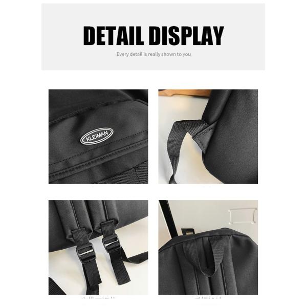Backpack Custom Waterproof Polyester School Bag for Students Capacity Below 21 litre
