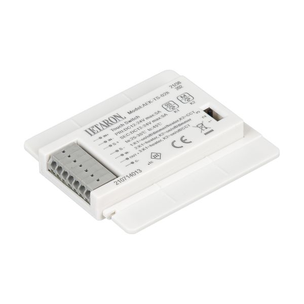 Two Keys Led Mirror Touch Switch , 5000mA Touch Sensitive Light Switch