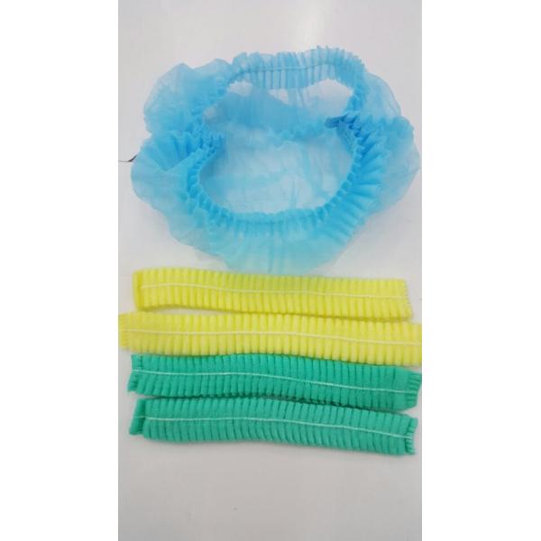 Medical Grade 21'' Round Clip Disposable Surgical Caps / CE Certified Non Woven Cap