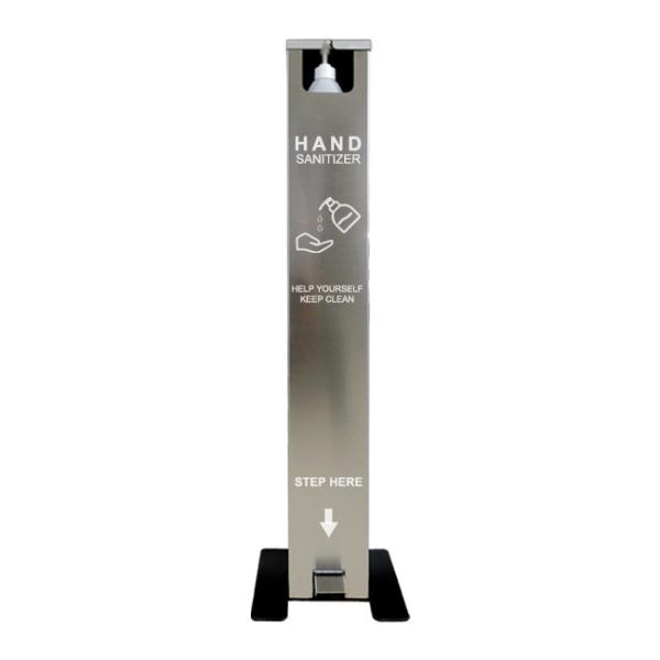 Suporte livre do distribuidor de aço inoxidável de grande volume do Sanitizer da mão da bomba do pedal de um Touchless de 1 galão