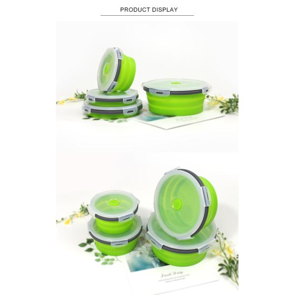 ODM OEM поддержал складные тары для хранения еды силикона