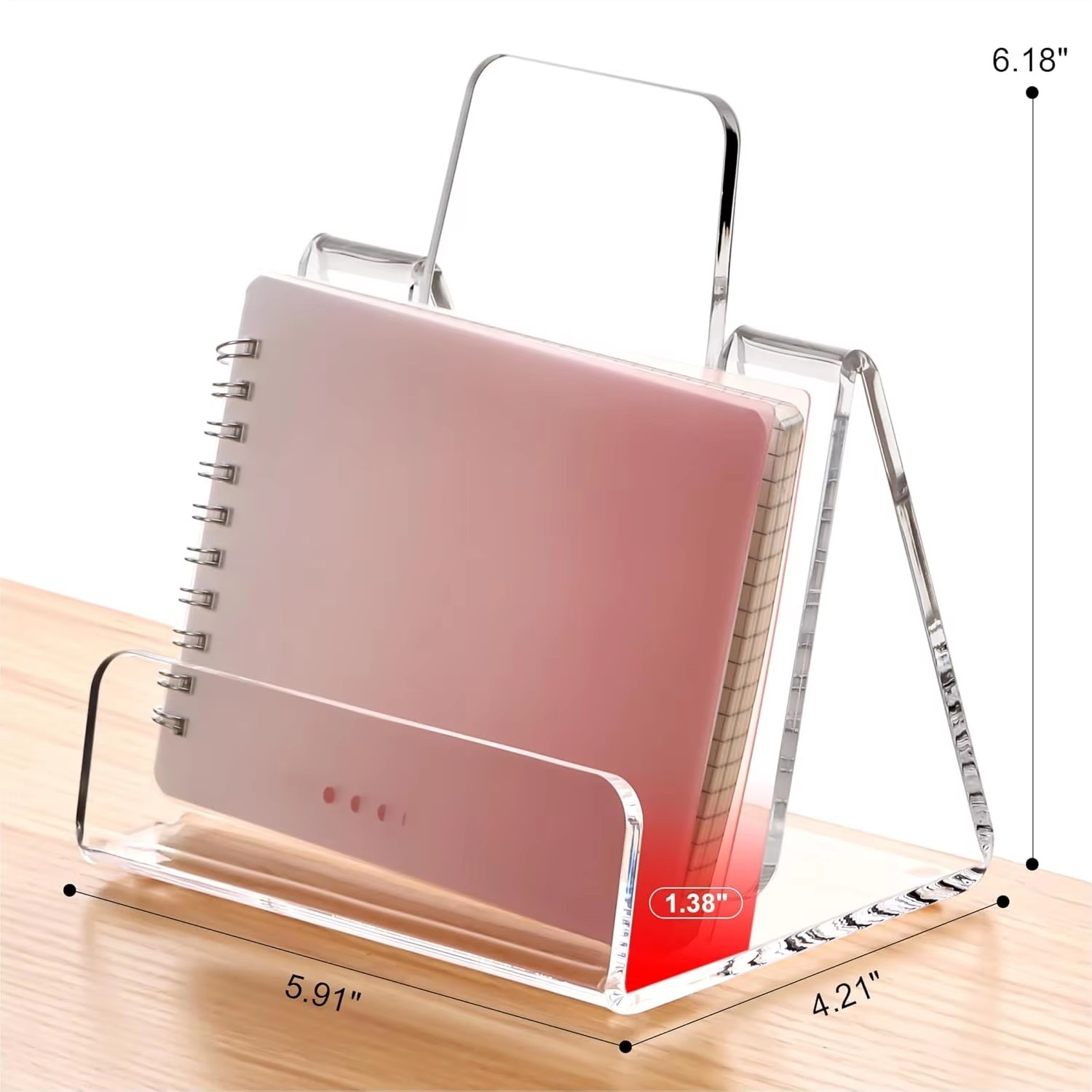 Book Acrylic Display Stand Acrylic Postcard Display Holder 4X6