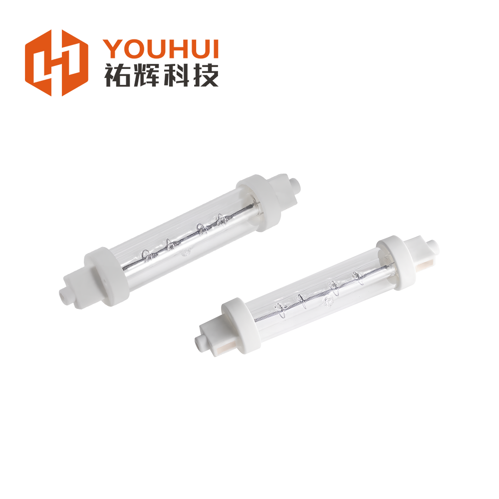 Single Tube Halogen Infrared Heater Lamp with 5000h Lifetime, 1-2μm Wavelength, and 55-575V Voltage for Commercial Catering
