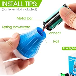 Tent Lamp Portable LED Tent Light Clip Hook Hurricane Emergency Lights LED Camping Bulb Camping Tent Lante