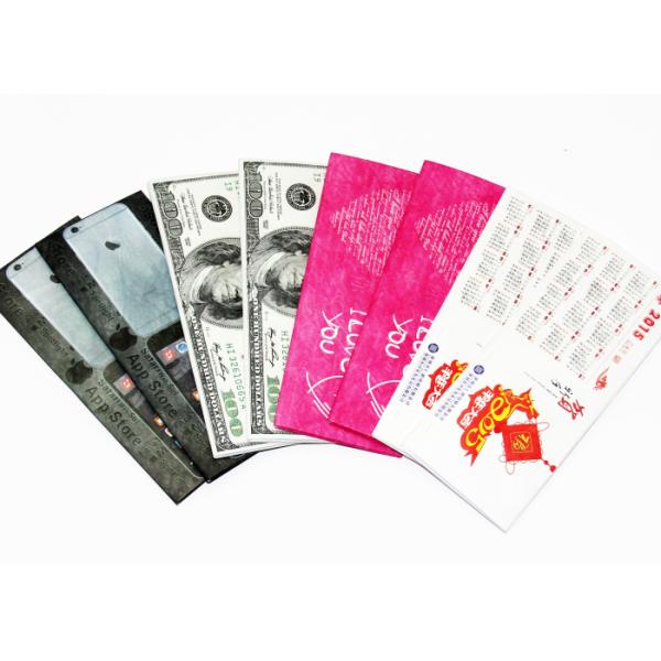 Customize Printing RFID 1070d Washable Tyvek Paper Wallet Gifts Silk Screen Printing