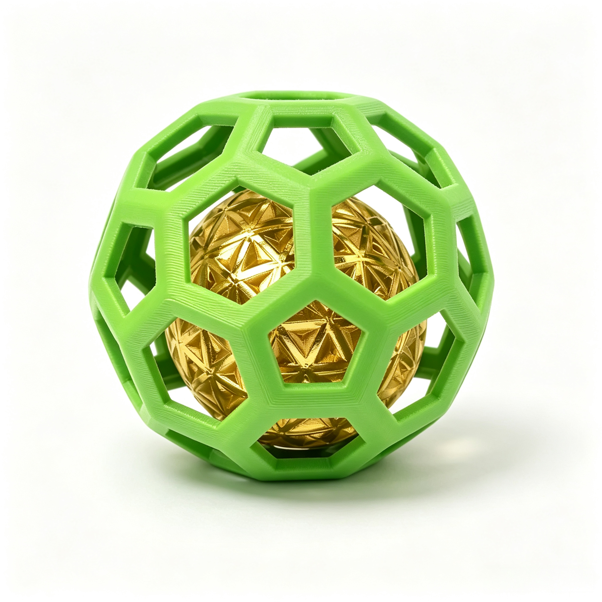 Hollow Dodecahedron 3D Printed Pet Accessories 5cm Daily  Interactive Dog Toy Ball