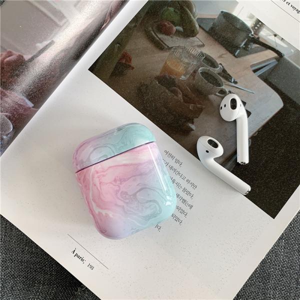 Marble hard PC anti shock anti dust protect case cover for Apple airpods