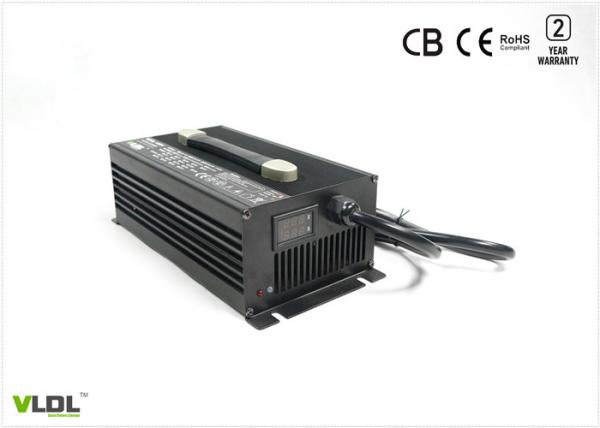 Automatic 4 Steps Lithium / Lead Acid Battery Charger , 48V 15A Small Battery Charger 3.5 KG