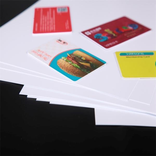 Matt Surface White PVC Card Base Sheet For Cards Lamination / Printing