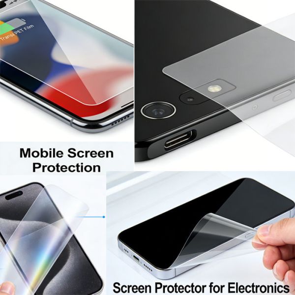 High UV Resistance Protective Film with High Transparency and Fingerprint Resistance for Electronics