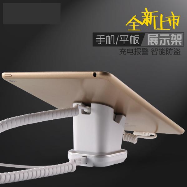 COMER anti-theft alarm locking devices for display tablet pad mini stand with alarm sensor cable and charging cord