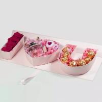 Chocolate Gift Packaging Boxes , Thanksgiving Gift Box for Daily Wedding Heart Rose Flowers