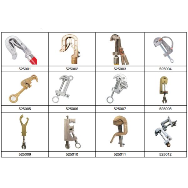 Медные проводниковые зажимы / Алюминиевые проводниковые зажимы для земляных комплектов серии