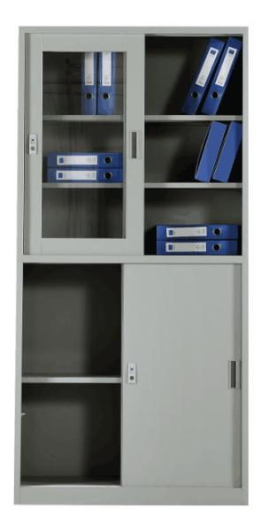 Glass Sliding Door Small CBM Steel Filing Cabinet