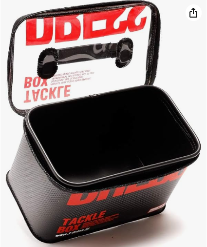 DRESS Tackle Box Multi Function EVA Multi-functional Fishing Tackle Case Storage Container Buckan Tackle Bag Reel Case Worm Lure Box M General Purpose