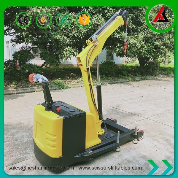CE Mobile Electric Floor Crane 1 Ton Heavy Loads Battery Powered