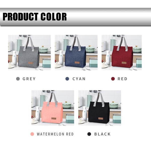 Polyester Shopping Lunch Cooler Bag Thermal Tote for Simple and Fashion Insulation